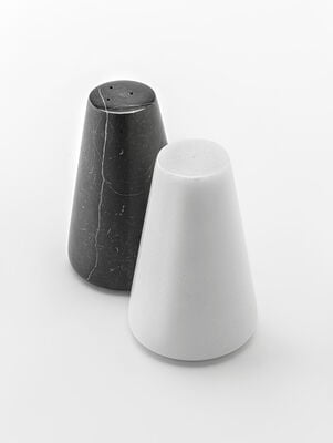 SALERO Y PIMENTERO ARLO MARBLE WHITE & BLACK