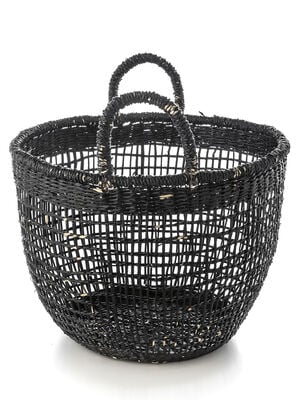 CANASTO LAGE BLACK MEDIUM - Second Image