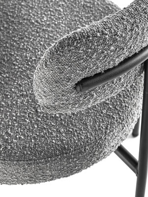 SILLA BREMEN BOUCLE DARK GREY - Second Image