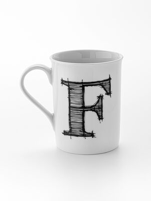 TAZA LETTER F 285CC