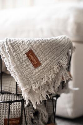 MANTA GASA GRIS CLARO 120 X 260 - Second Image