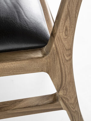 SILLA SUD CUERO NEGRO - Second Image