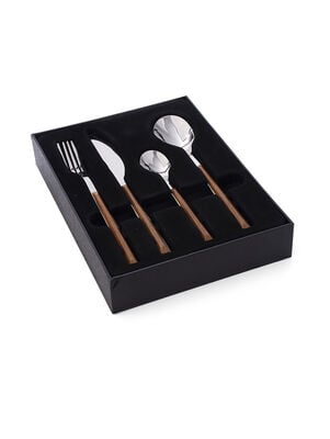 SET DE CUBIERTOS 24 PIEZAS WOOD SAKURA