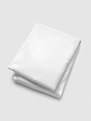SÁBANA BAJERA AJUSTABLE SATÉN 300 HILOS ALGODÓN BLANCO. SUPER KING