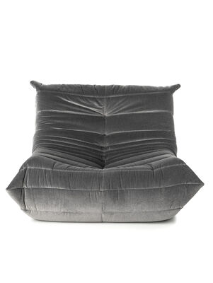 SILLON TOGO VELVET GRIS GRAFITO - Second Image