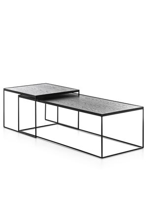 SET MESAS BAJAS IRON WOOD BLACK - Second Image