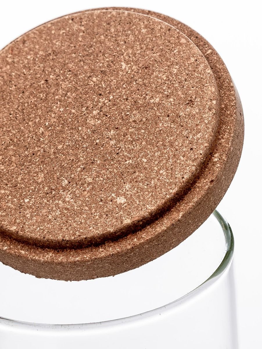 SET X 3 FRASCOS CON BANDEJA GLASS AND CORK M