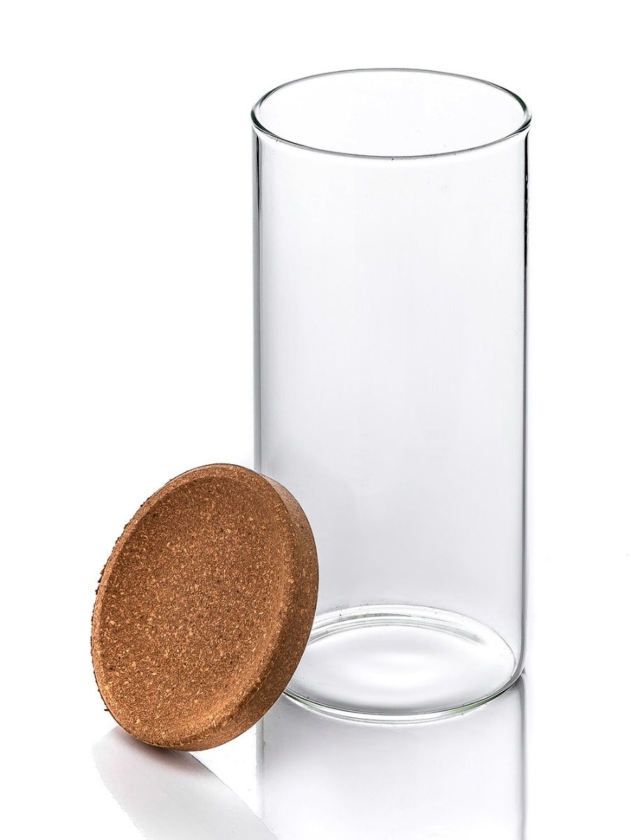 SET X 3 FRASCOS CON BANDEJA GLASS AND CORK M
