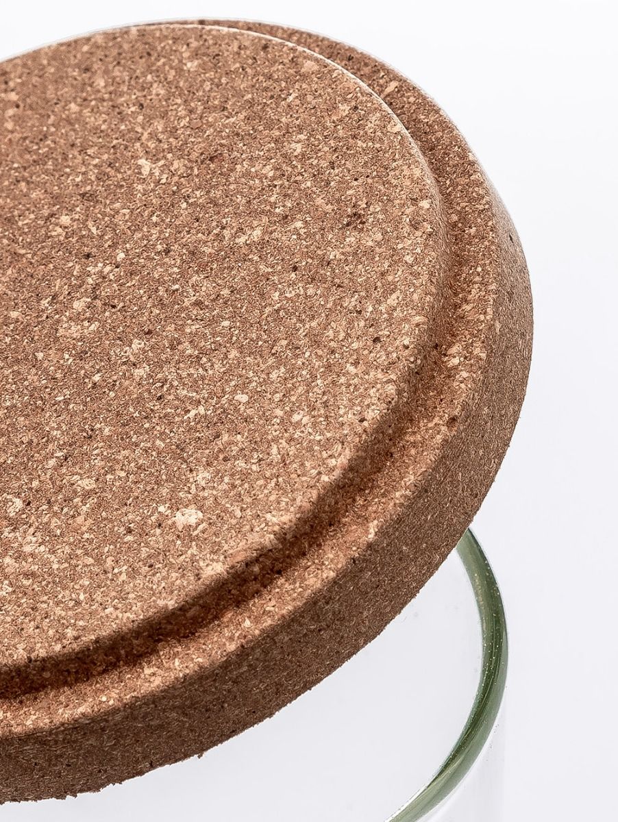 SET X 3 FRASCOS CON BANDEJA GLASS AND CORK M