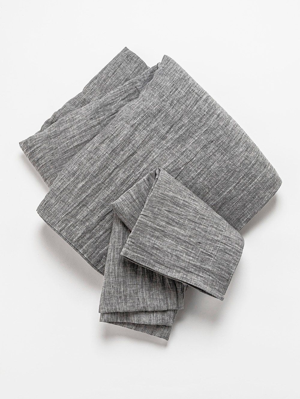 FUNDA DE LINO THESS GREY CHAMBRAY KING 260 X 240