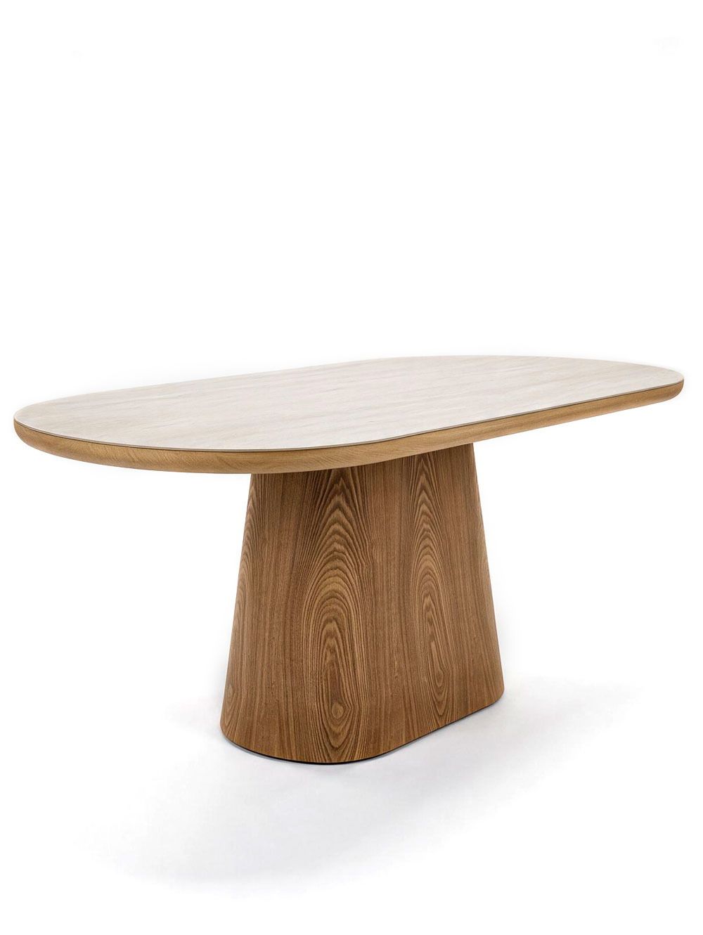 MESA DE COMEDOR HANS TRAVERTINE & NATURAL 200 X 90