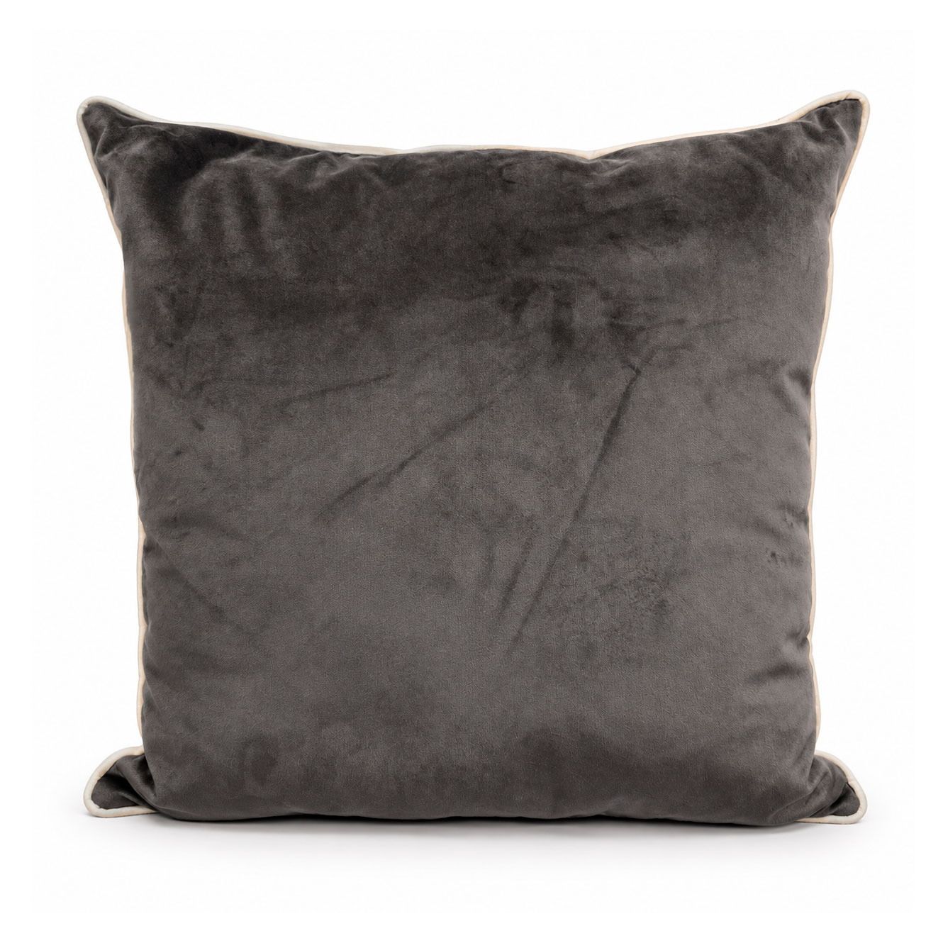 ALMOHADON VERSALLES BLUVEL GRIS CON VIVO CRUDO 50X50