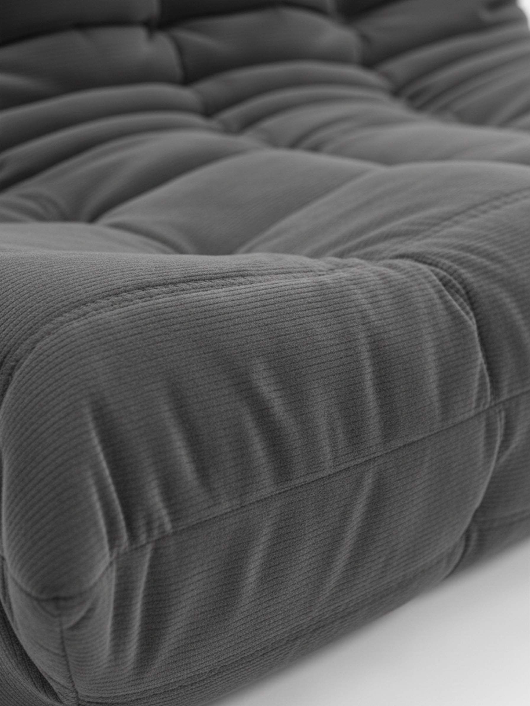 SOFA TOGO SAHARA GRIS GRAFITO
