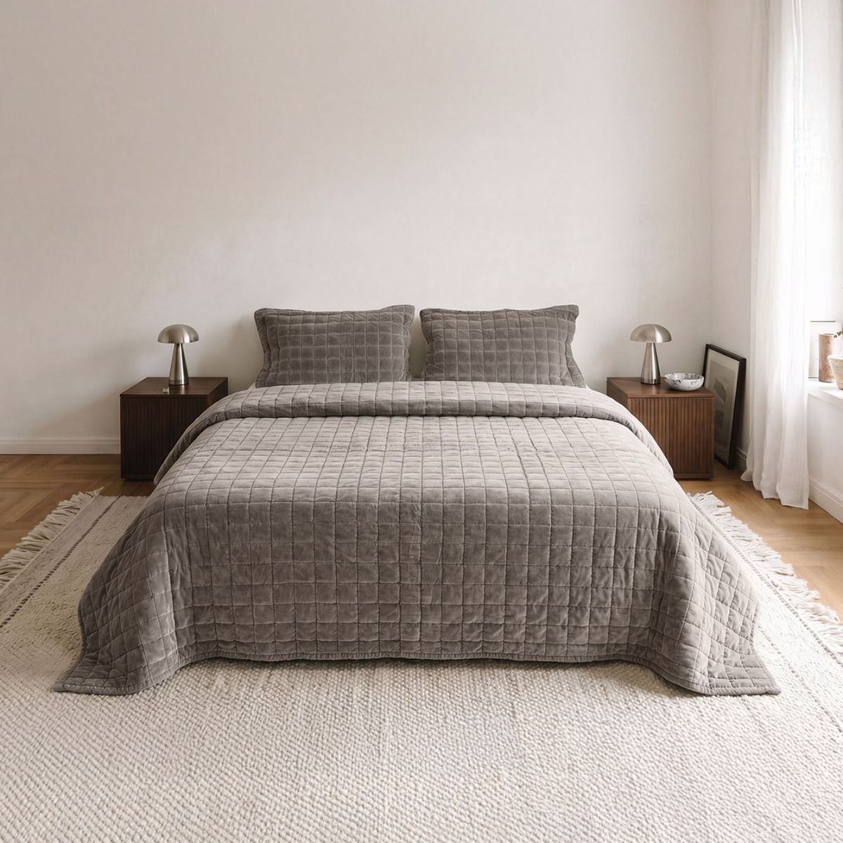 ACOLCHADO MADISON QUEEN DARK GREY