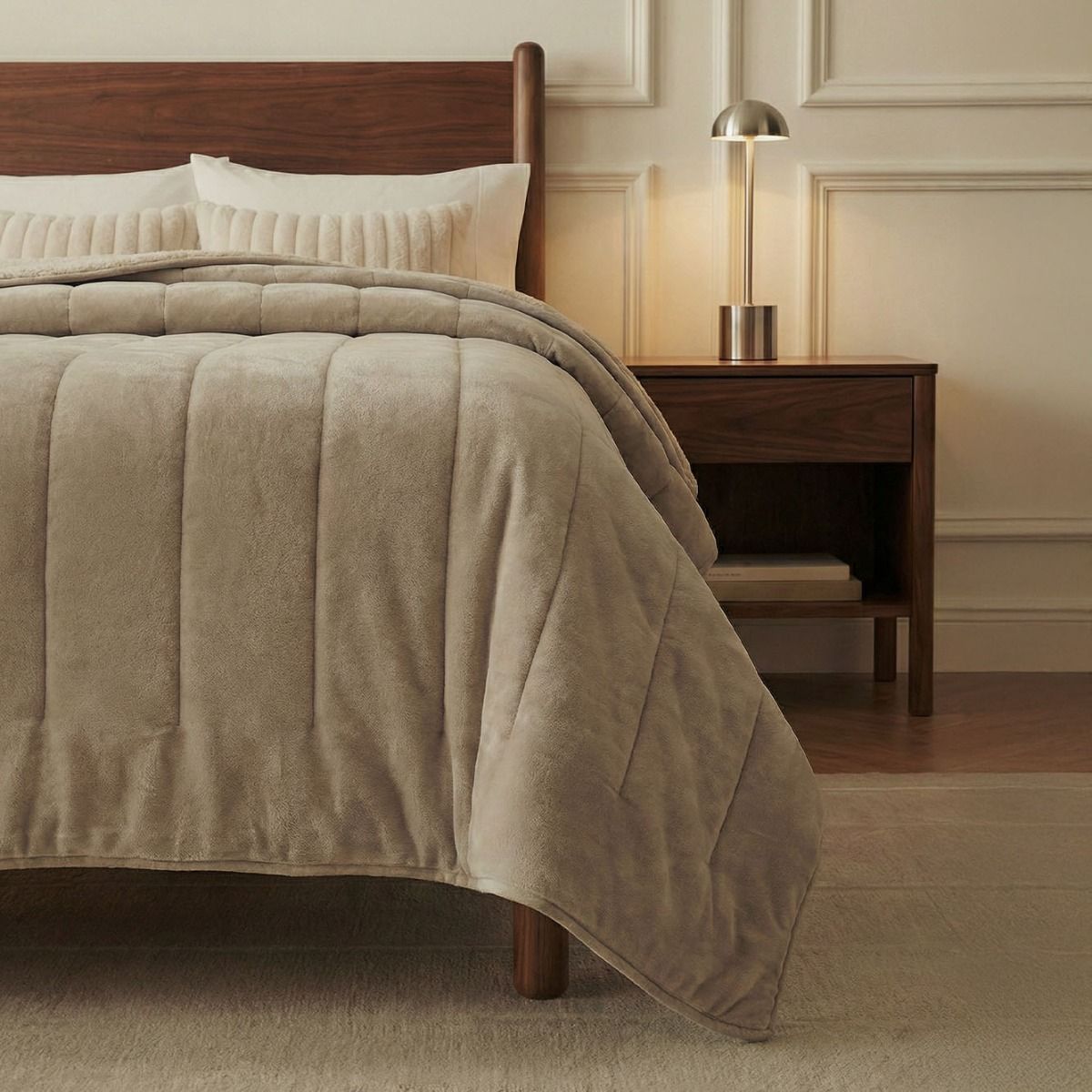 EDREDON FLANNEL PETRA KING PIEDRA