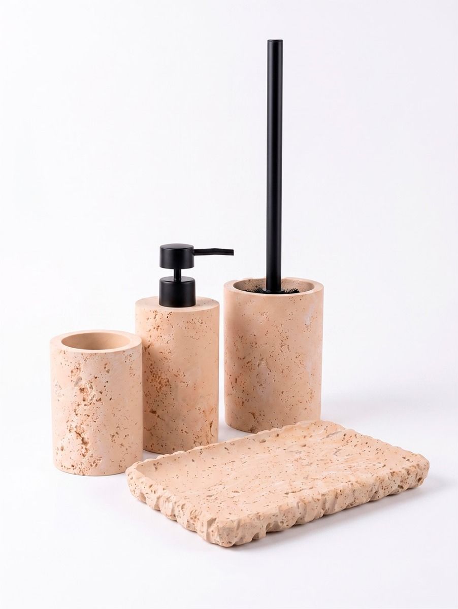 Cepillo Limpia Inodoro Lidia Beige