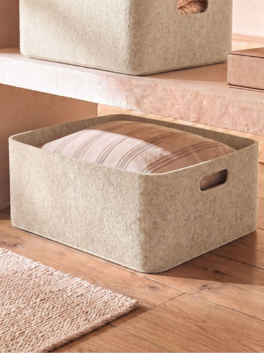CESTO FIELTRO BEIGE L
