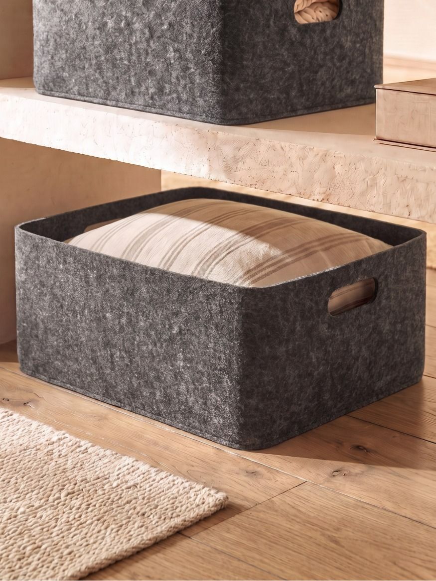 CESTO FIELTRO DARK GREY L