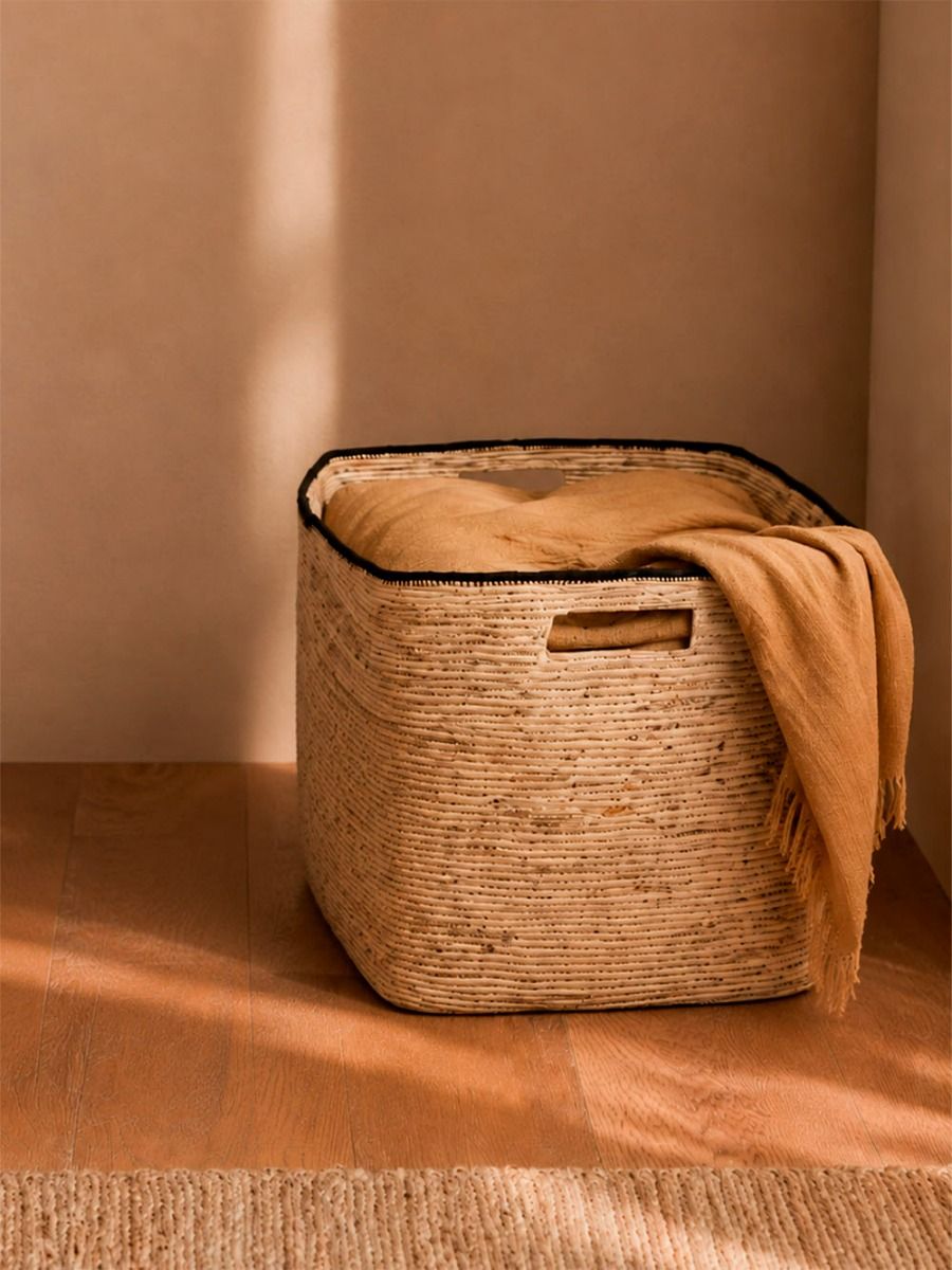 CANASTO ASHA BLACK & NATURAL S