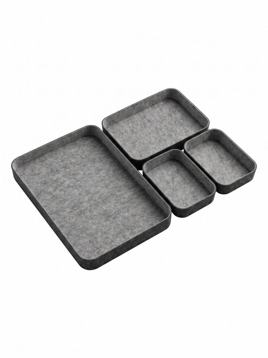 ORGANIZADOR FIELTRO DARK GREY SET X4 BAJO