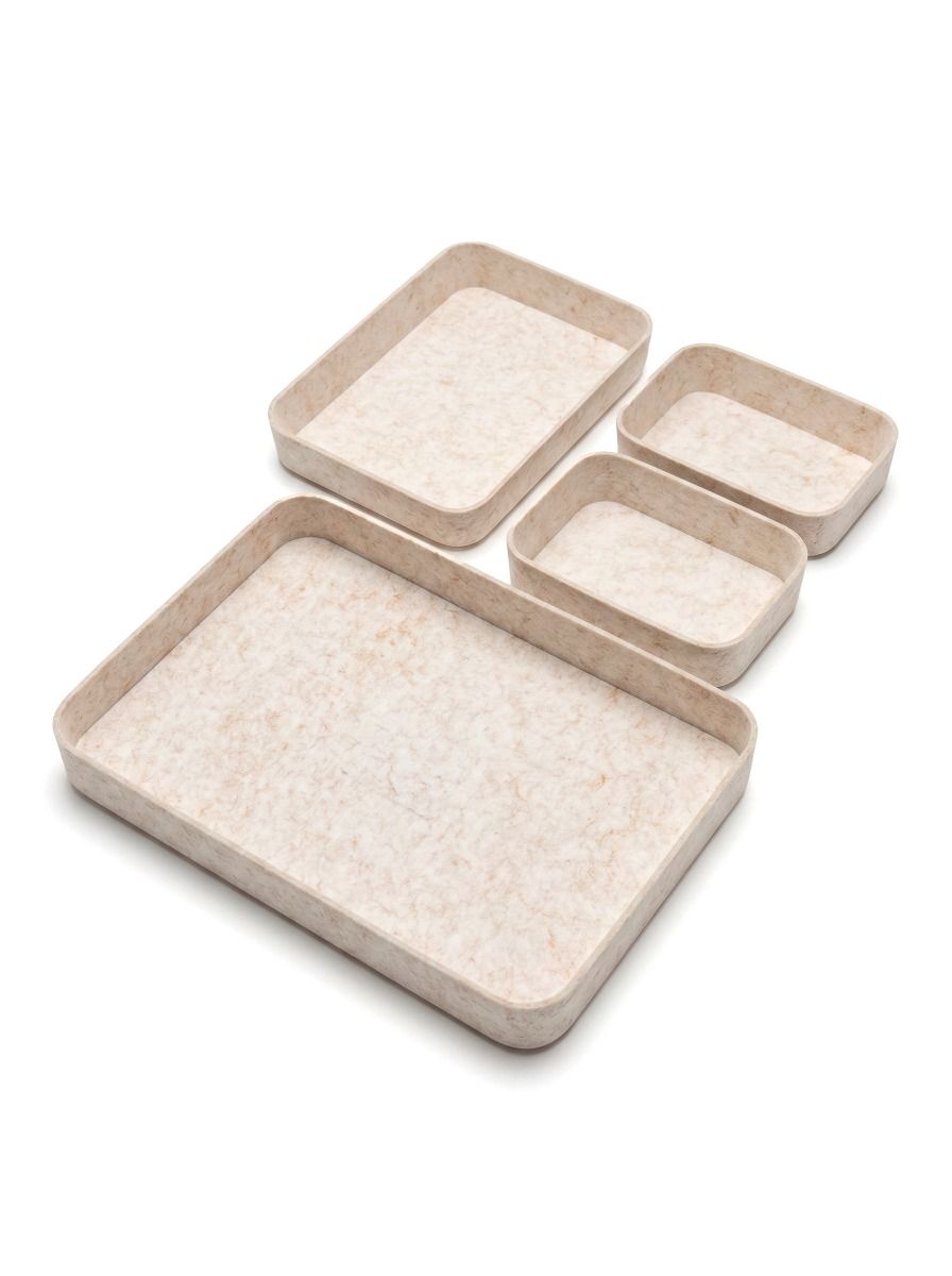 ORGANIZADOR FIELTRO BEIGE SET X4 BAJO