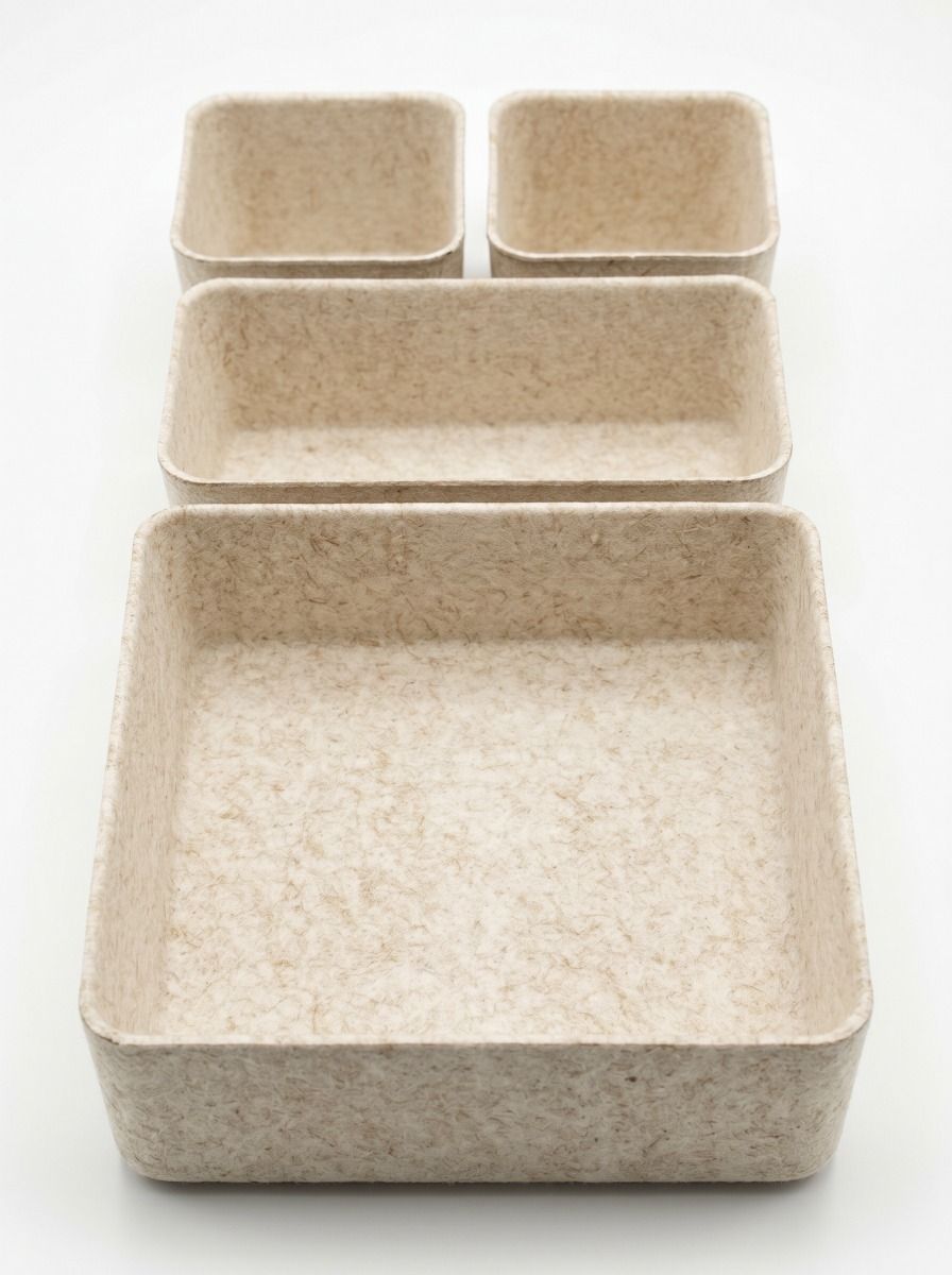 ORGANIZADOR FIELTRO BEIGE SET X4 ALTO