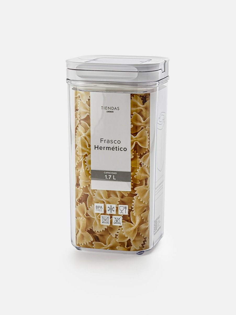 Frasco Hermético Cuadrado Fliplock 1700 ml