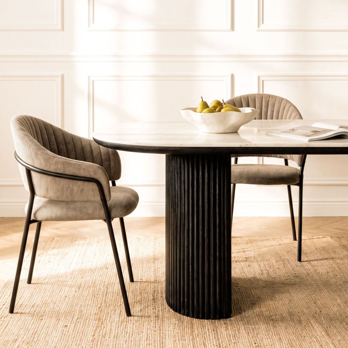 MESA DE COMEDOR BERET BLACK 200 X 90