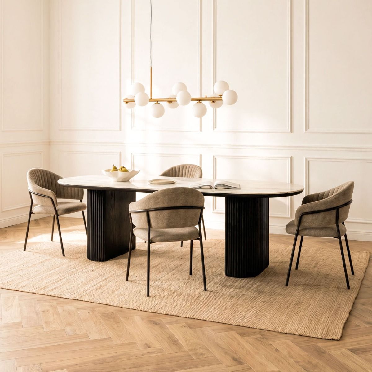 MESA DE COMEDOR BERET BLACK 200 X 90