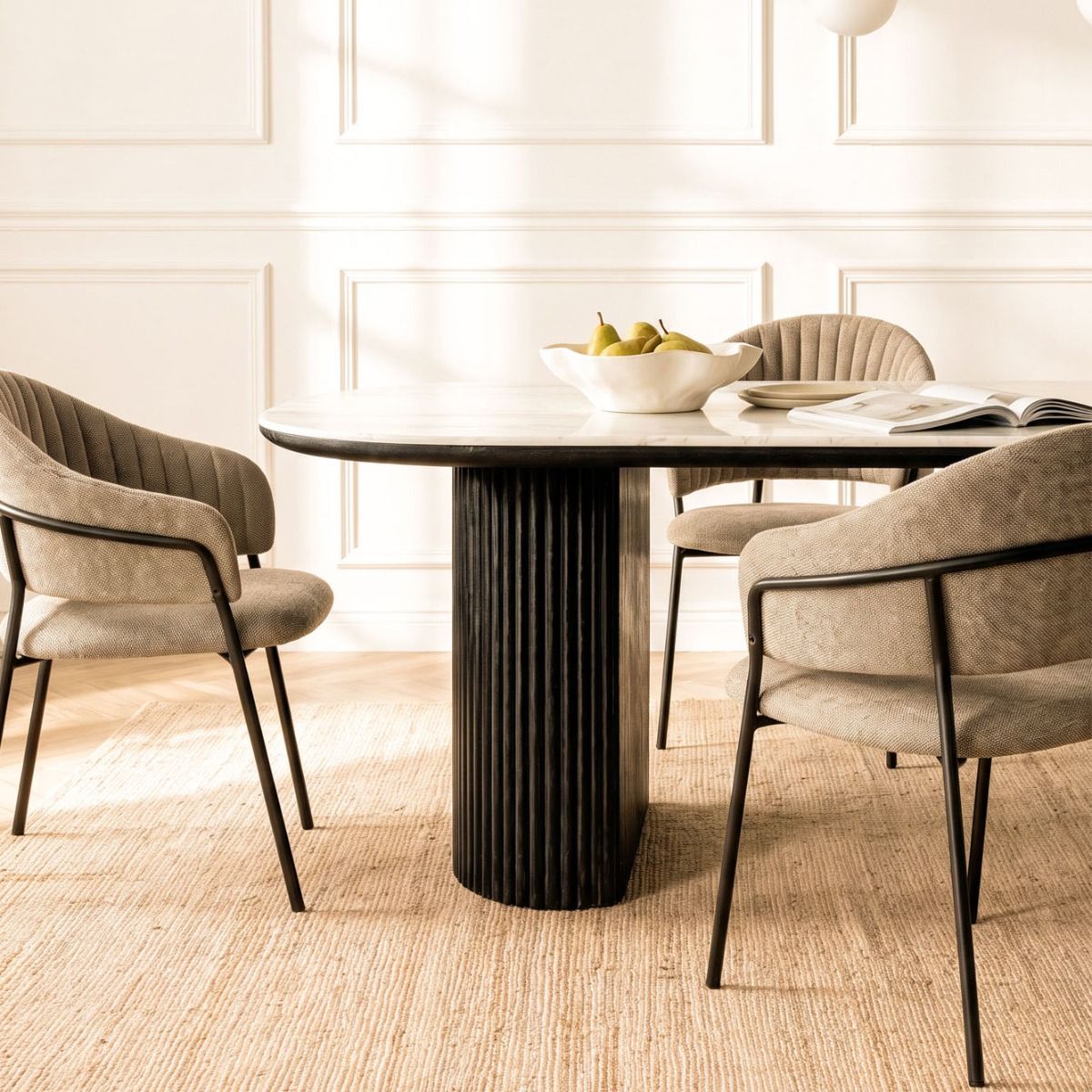 MESA DE COMEDOR BERET BLACK 200 X 90