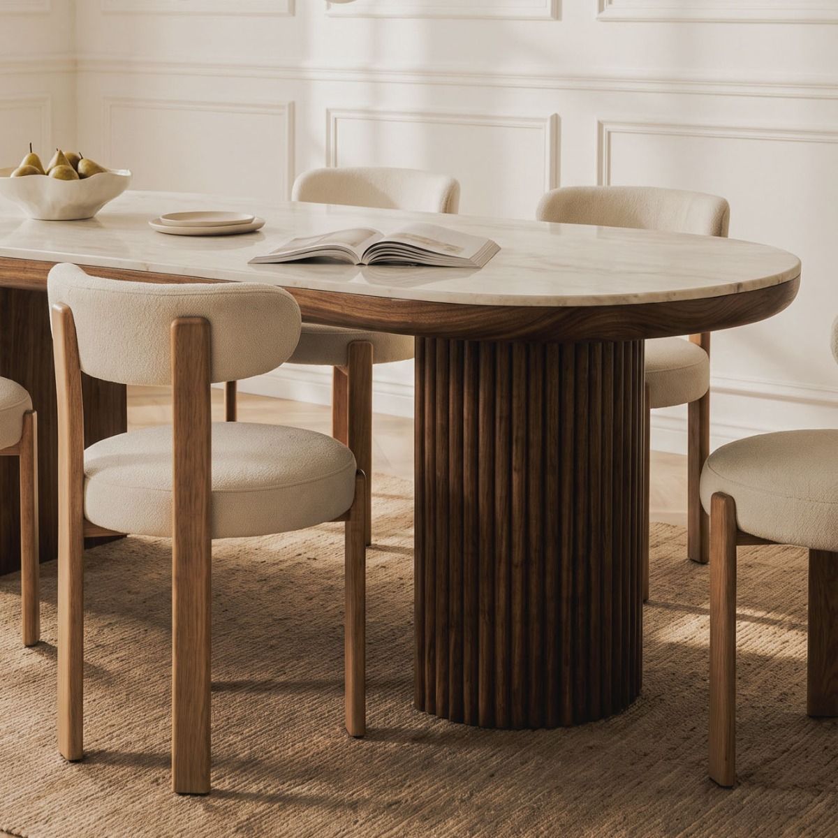 MESA DE COMEDOR BERET WALNUT 200 X 90