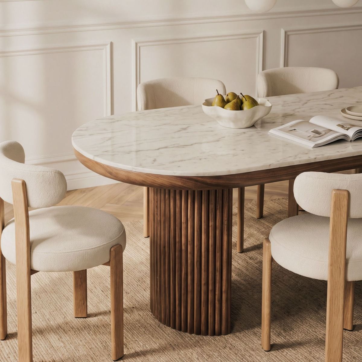 MESA DE COMEDOR BERET WALNUT 200 X 90