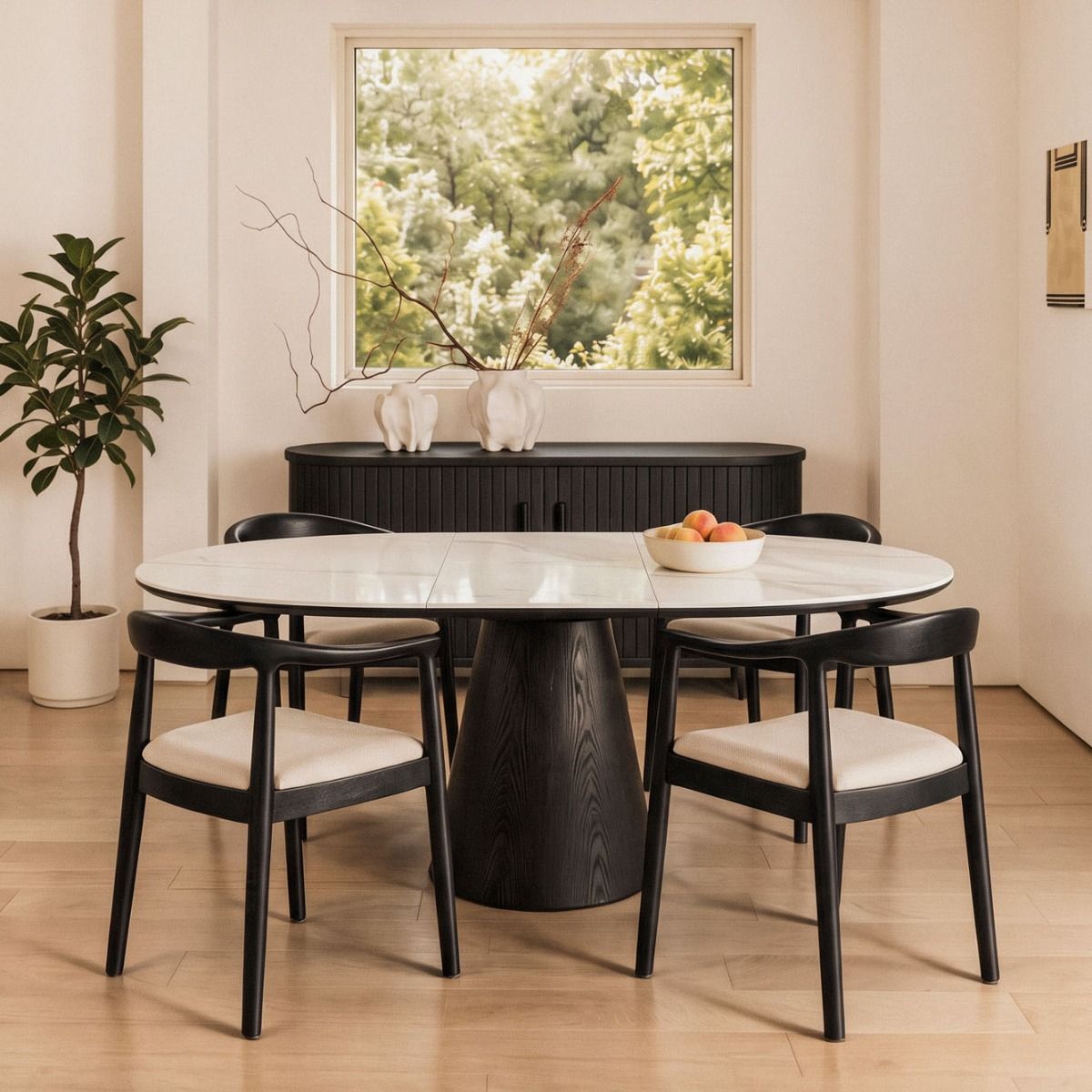 MESA DE COMEDOR BOE 120-160 X 120