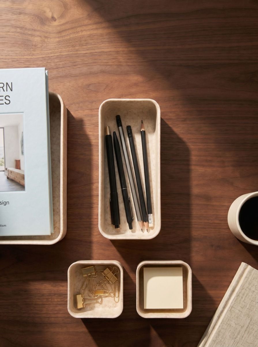 ORGANIZADOR FIELTRO BEIGE SET X4 ALTO