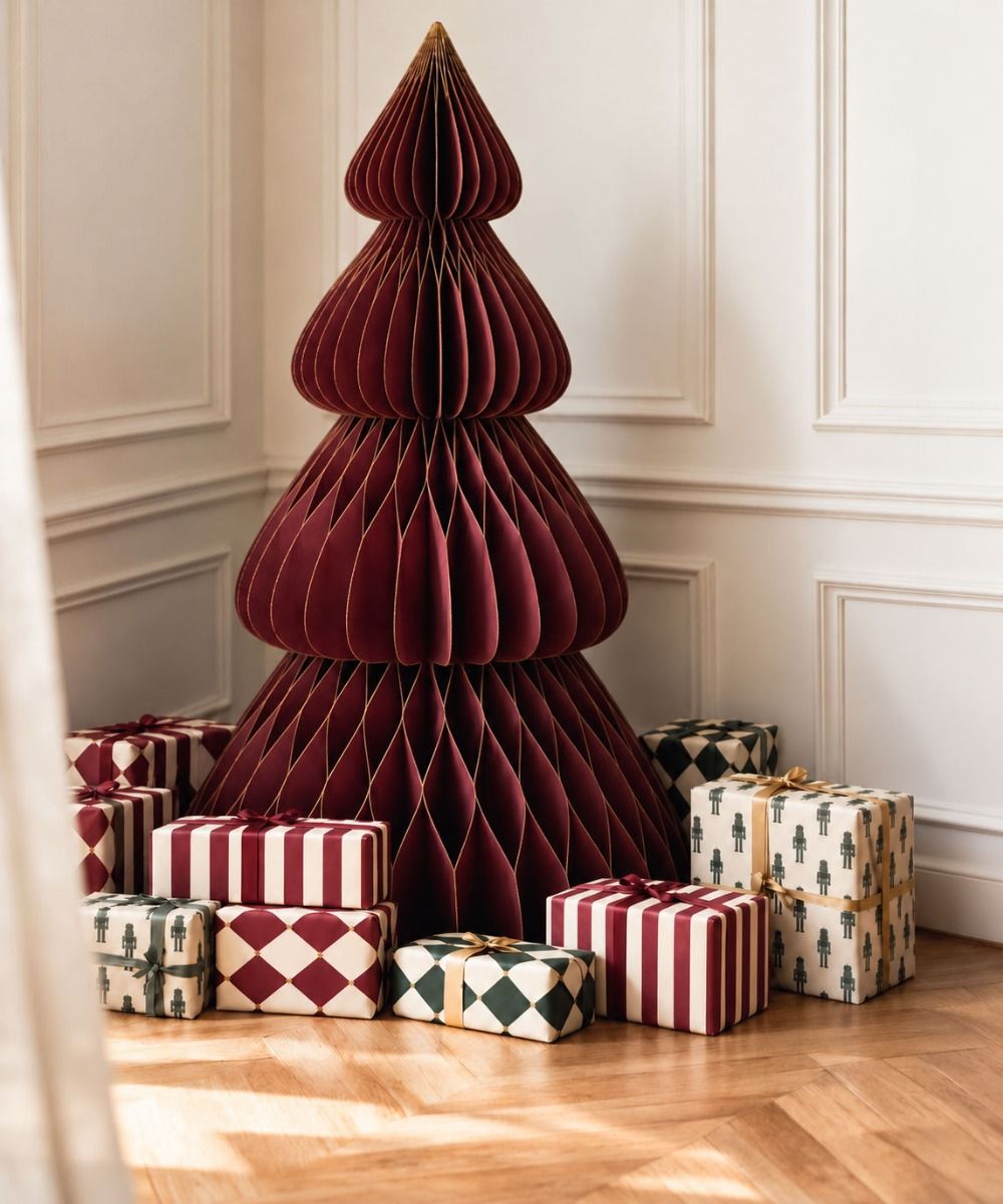 Adorno Christmas Tree de Papel Maroon 180 cm