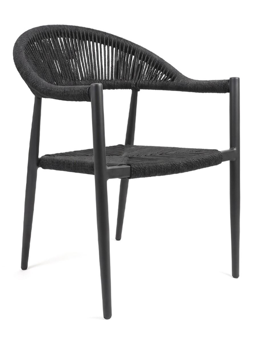 SILLA CON APOYA BRAZOS SYLAN DARK GREY