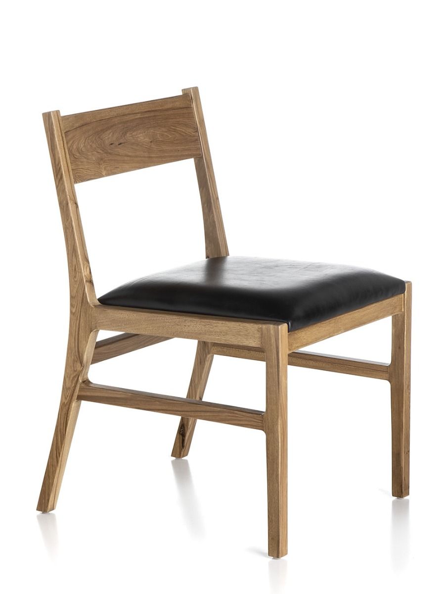 SILLA SUD CUERO NEGRO