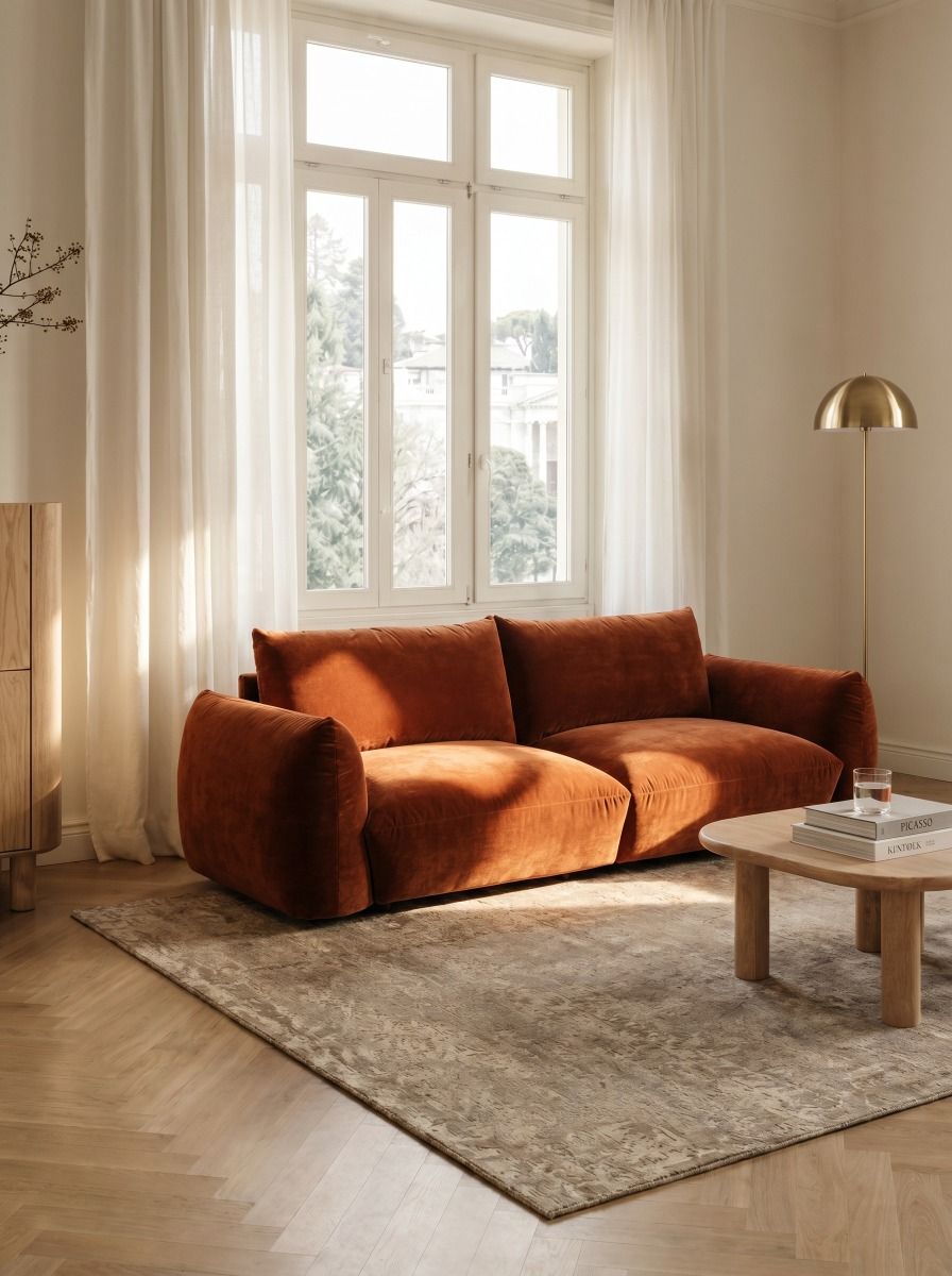 SOFA MILANO PRAGA CAT COPPER 215