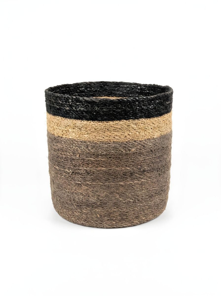CONTENEDOR RINA GRAY NATURAL & BLACK XS