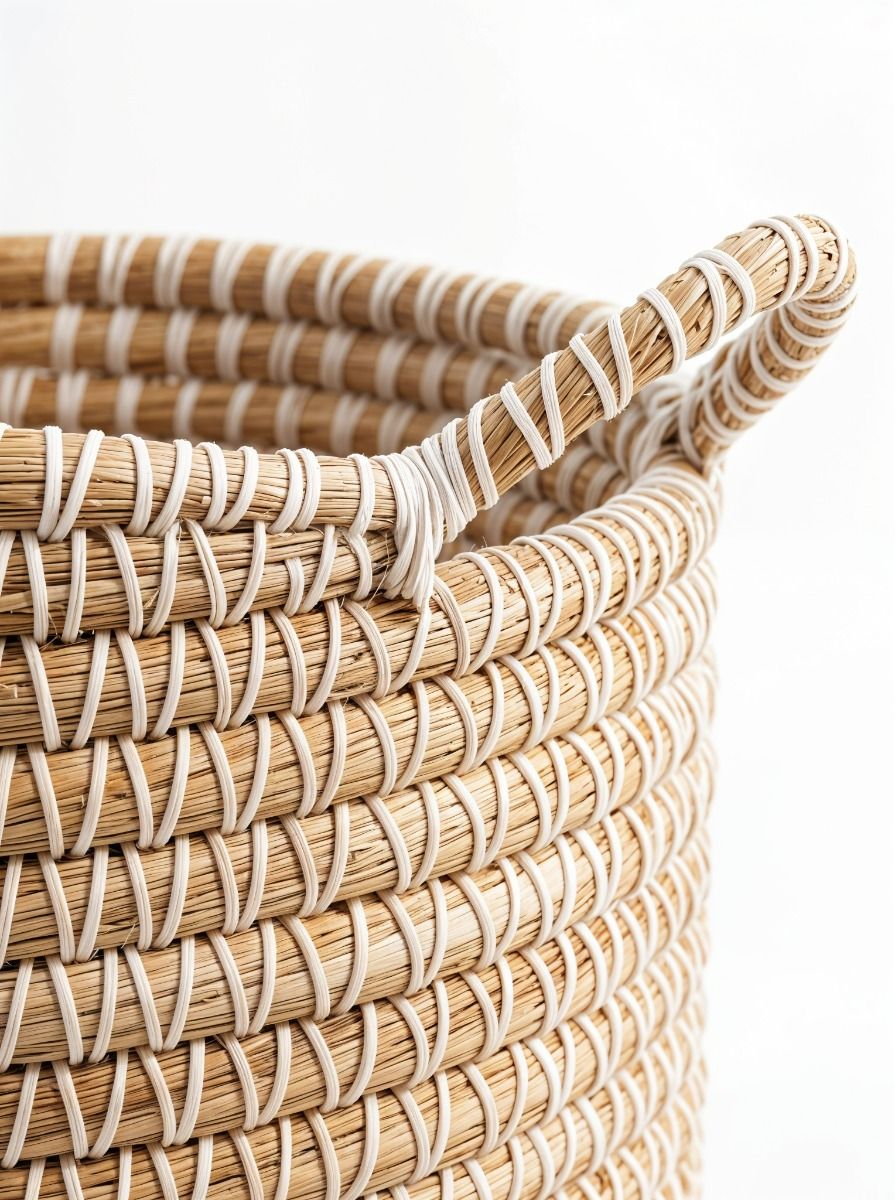 CANASTO ANIKA NATURAL & WHITE S