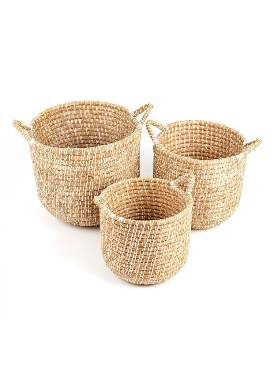 CANASTO ANIKA NATURAL & WHITE S