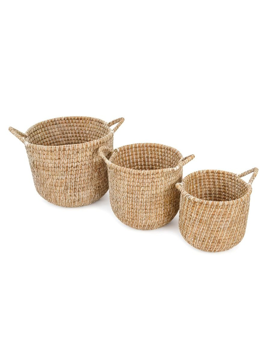 CANASTO ANIKA NATURAL & WHITE S