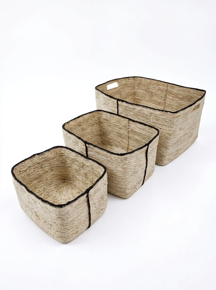 CANASTO ASHA BLACK & NATURAL L