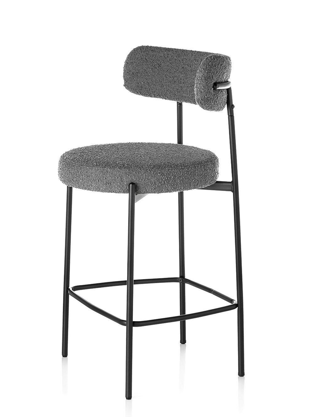 banqueta bar gris-BANQUETA BAR BREMEN BOUCLE DARK GREY-WEYI-2.jpg image number null