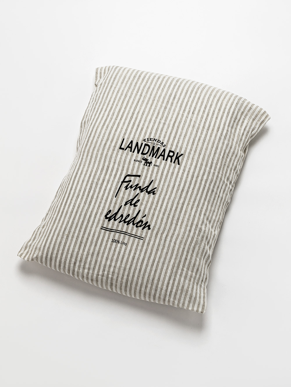 FUNDA DE LINO THESS OATMEAL STRIPE SUPER KING 285 X 250 image number null