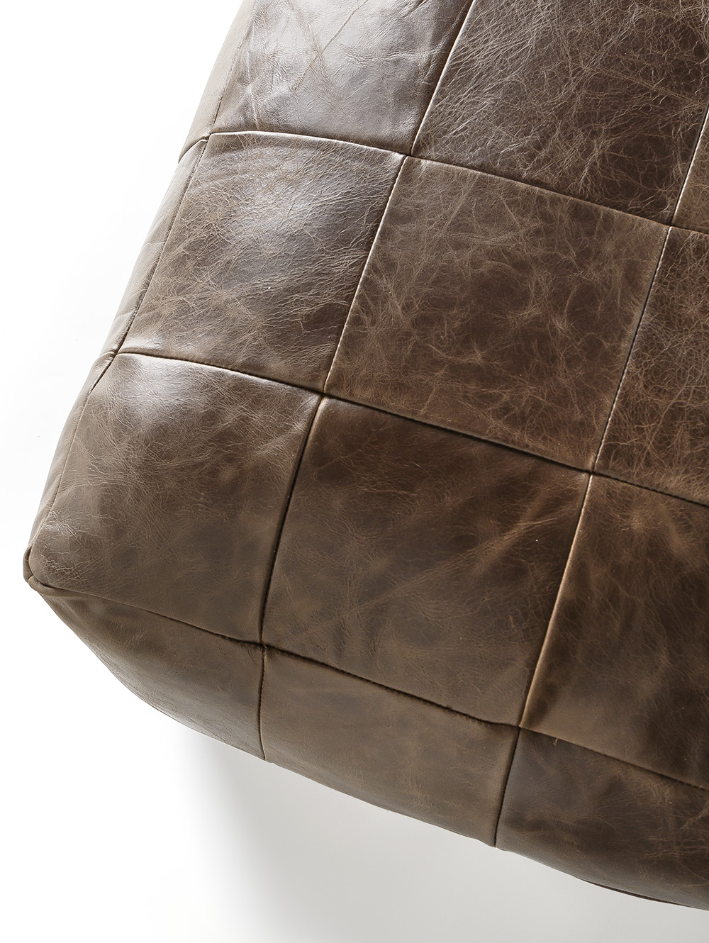 PUFF DE CUERO HOUSTON HABANO image number null