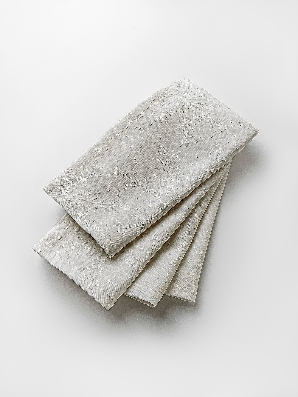 SET X4 SERVILLETA SNOW OFF WHITE 40 X 40 image number null