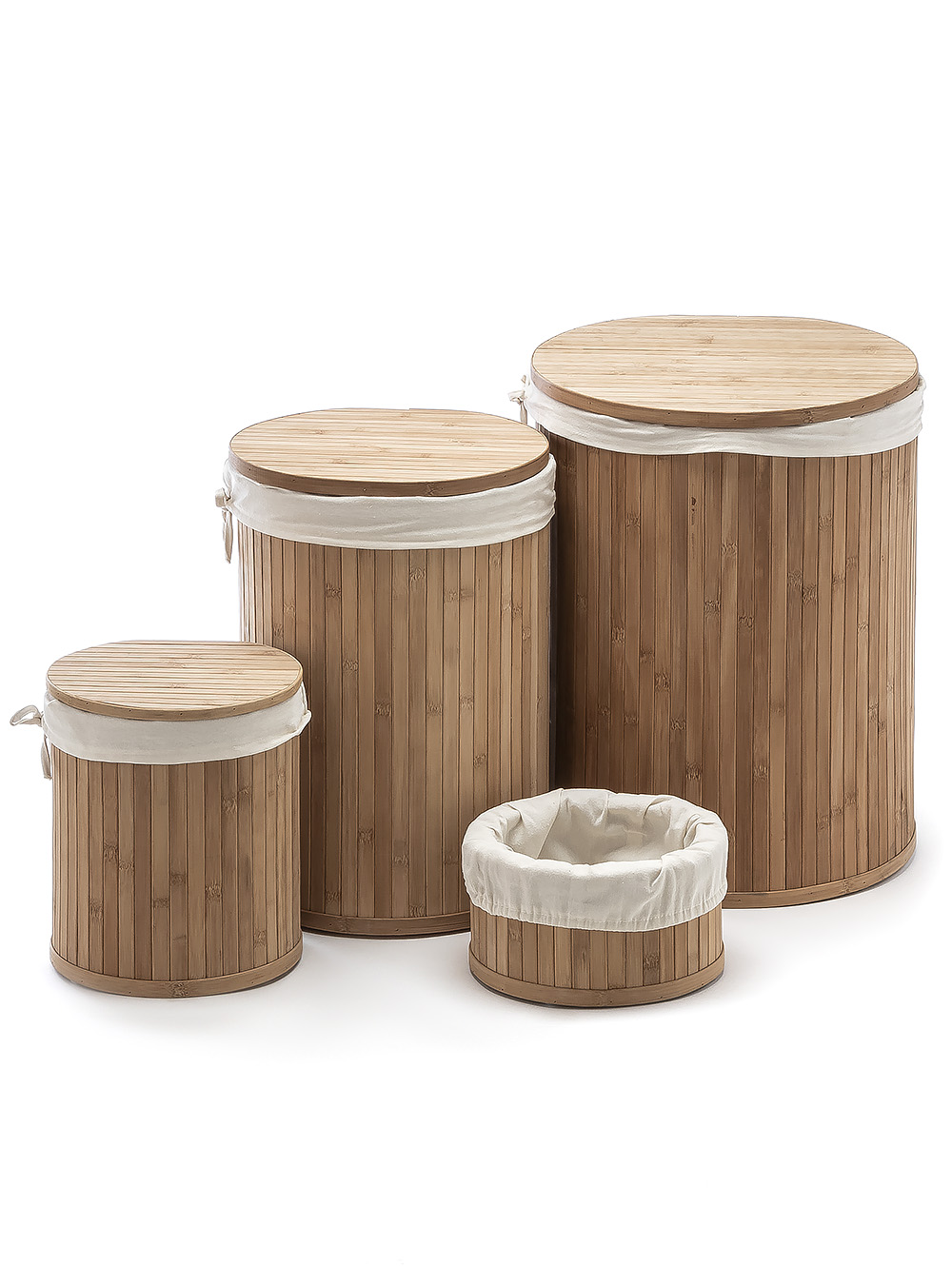 CANASTA REDONDA BAMBU M image number null