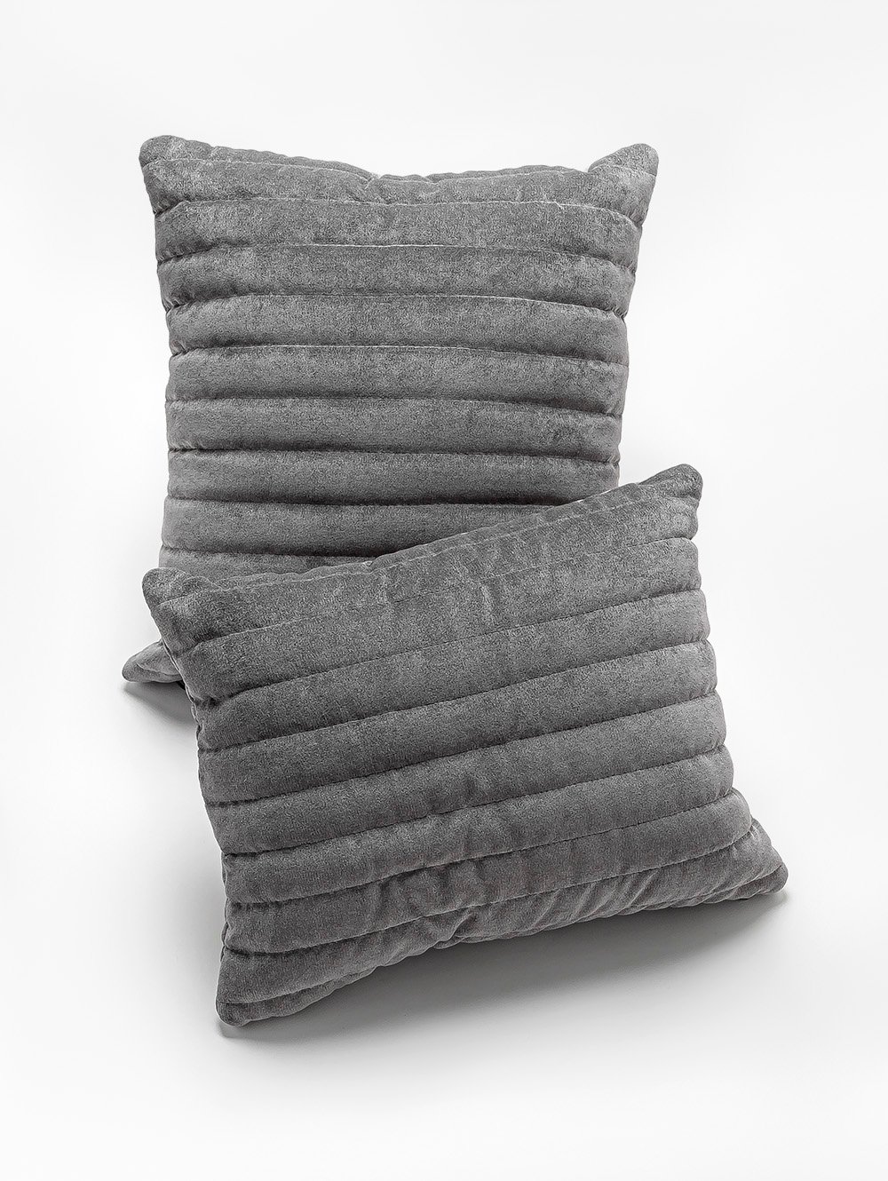almohadon para cama-ALMOHADON VELLU CANELON GRIS 35 X 45-FABRICA LANDMARK-4.jpg image number null