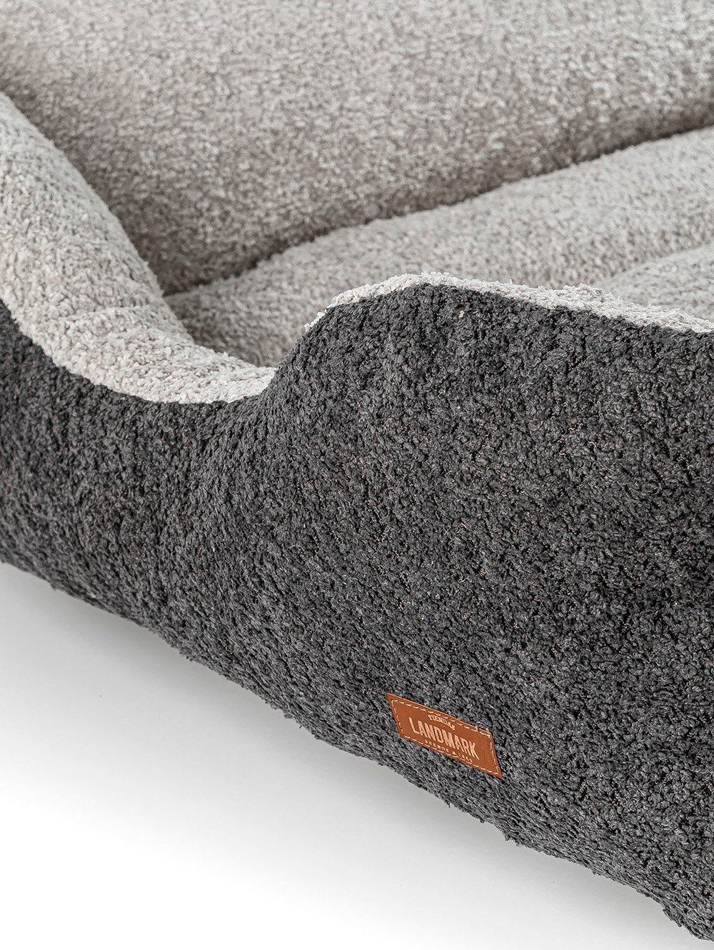 CAMA PARA MASCOTAS BOUCLE BICOLOR GRIS MEDIUM image number null